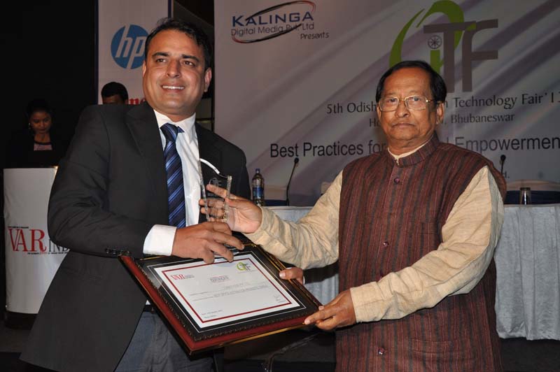CANON India has received as the OFFICE AUTOMATION PRODUCTS, ODISHA,while the award received by Mr.Bhaskar Joshi